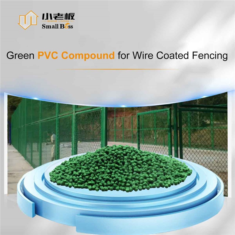 Green PVC Compound for Wire Coated Fencing